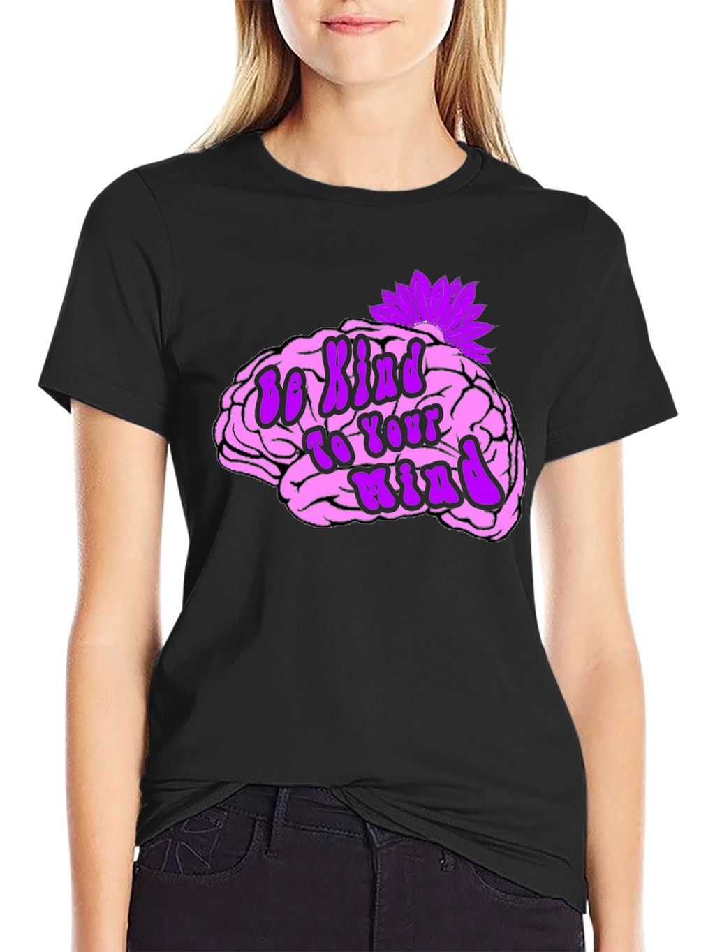 Be Kind To Your Mind Black Tee