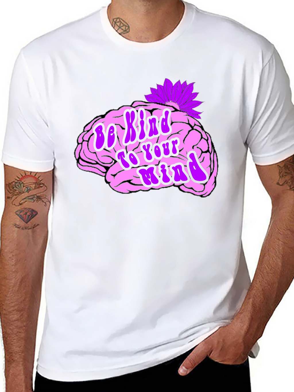 Be Kind To Your Mind Black Tee