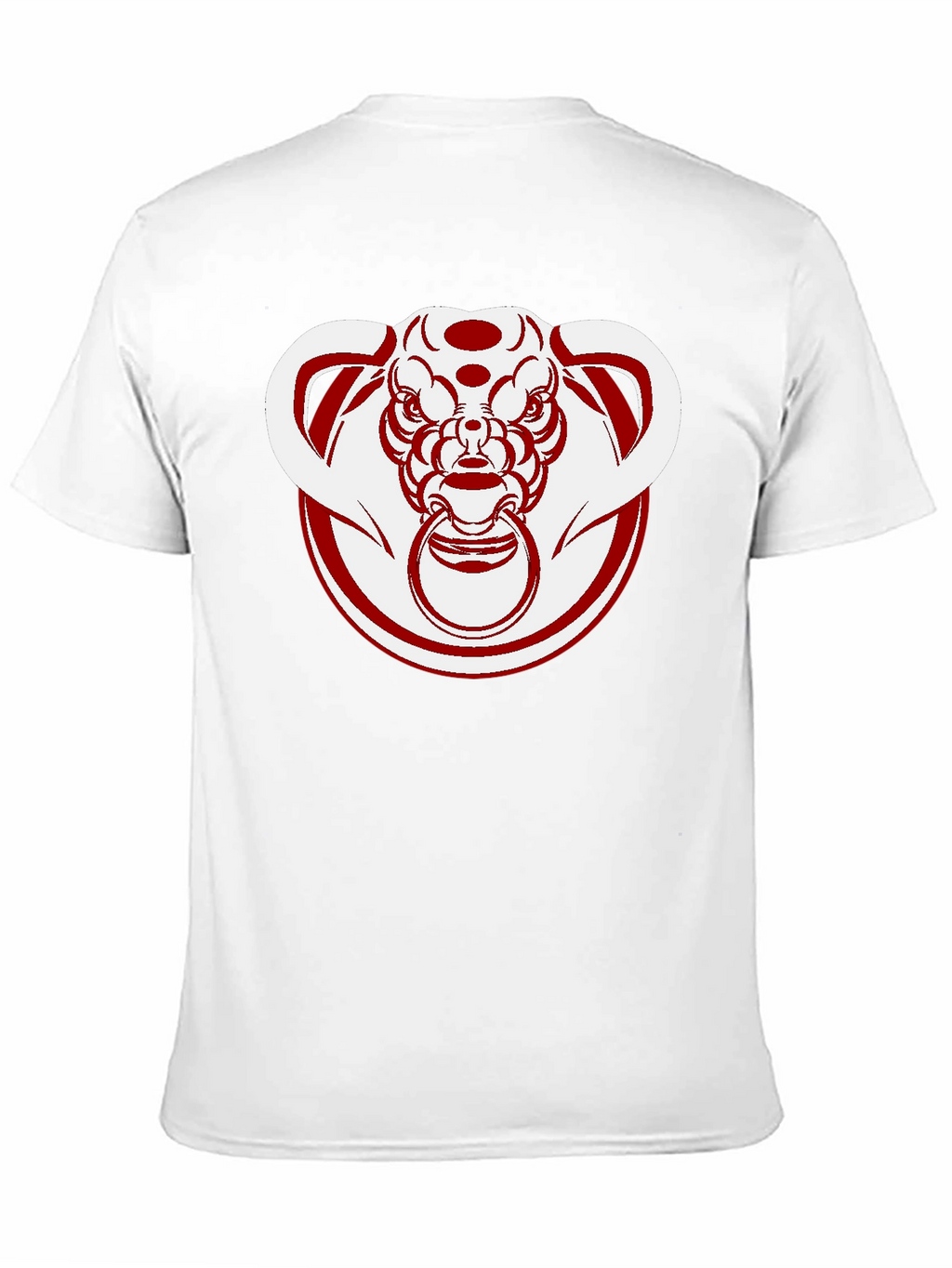 Unique Bull Head Graphic Tee - Black Cotton
