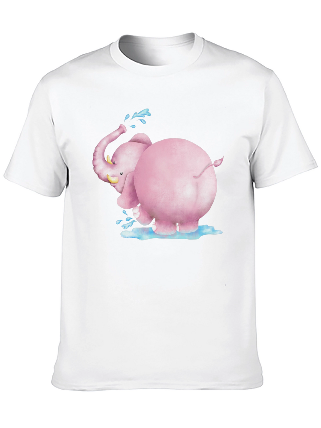 Pink Elephant Graphic Tee - Fun & Unique Design