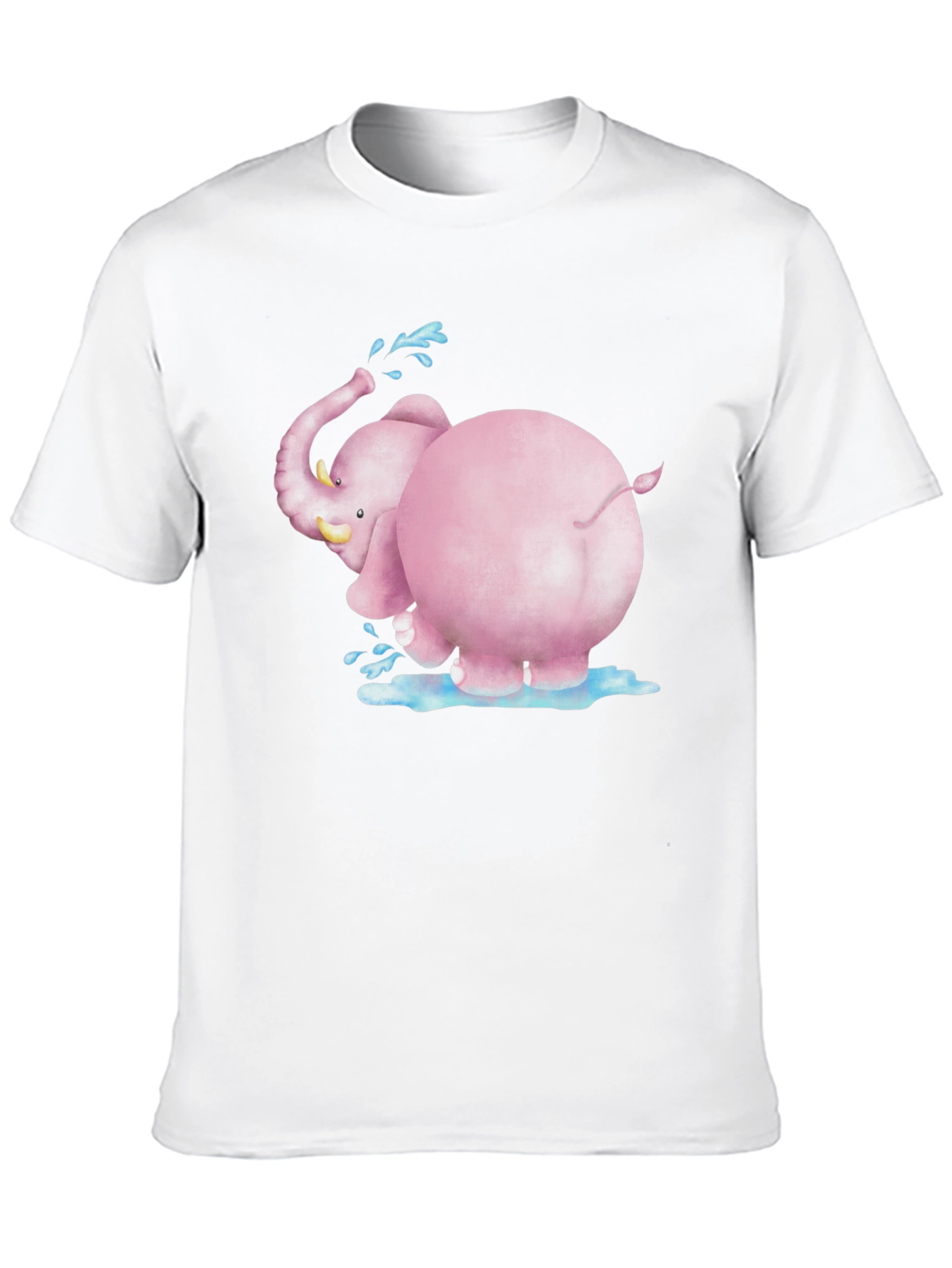 Pink Elephant Graphic Tee - Fun & Unique Design