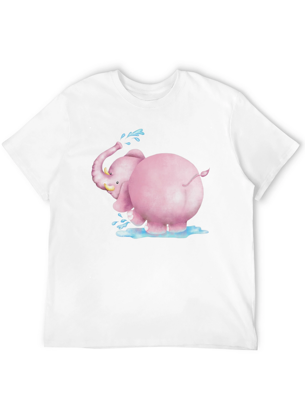 Pink Elephant Graphic Tee - Fun & Unique Design