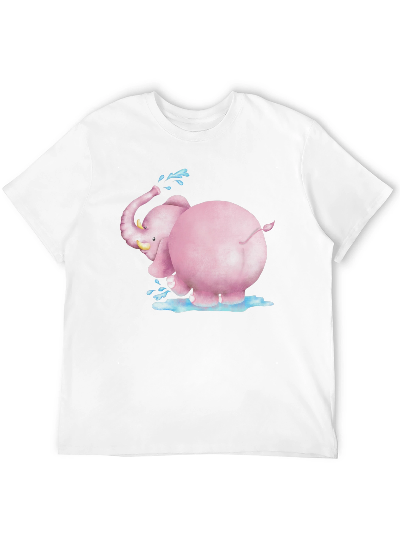 Pink Elephant Graphic Tee - Fun & Unique Design