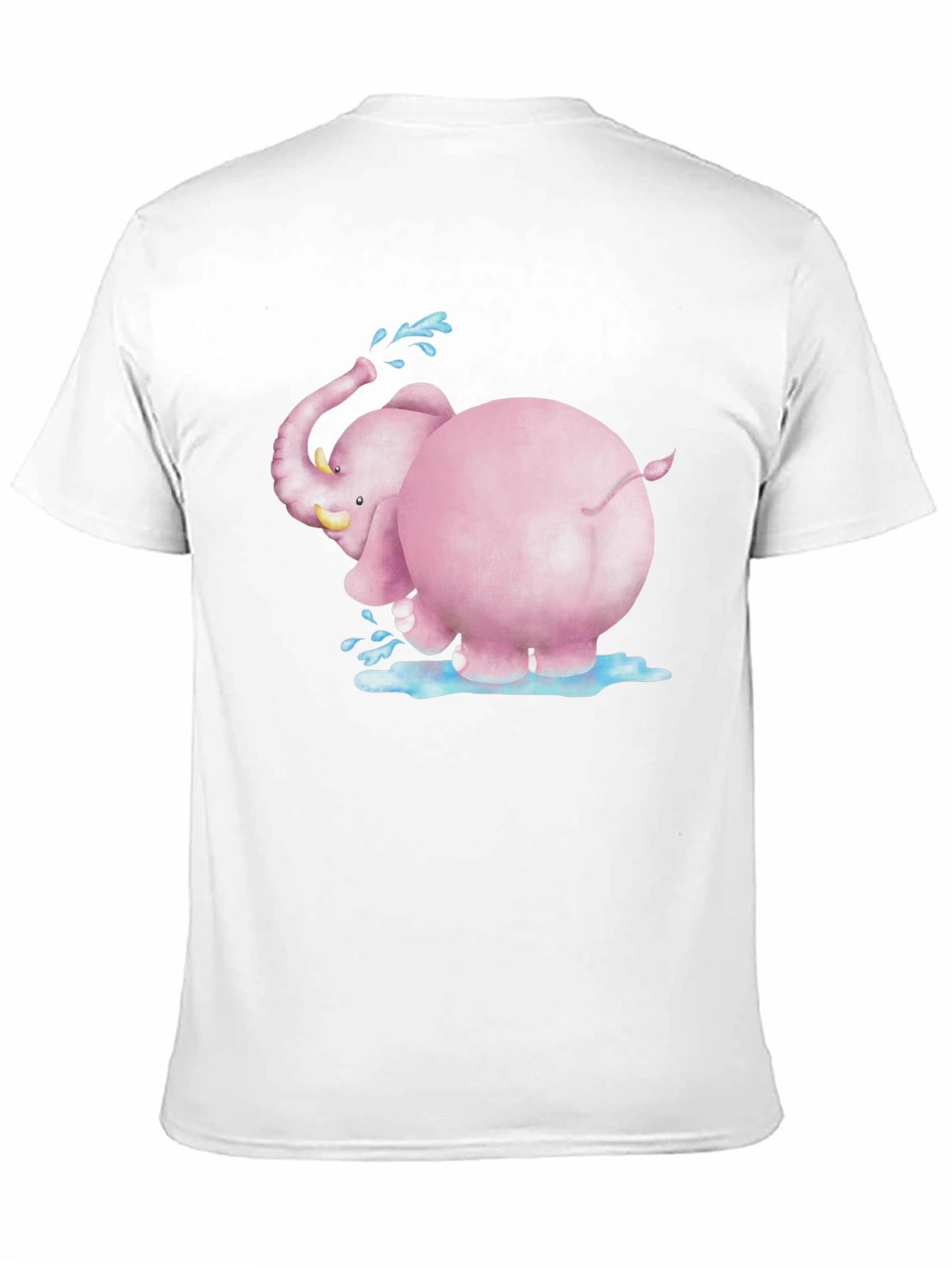 Pink Elephant Graphic Tee - Fun & Unique Design