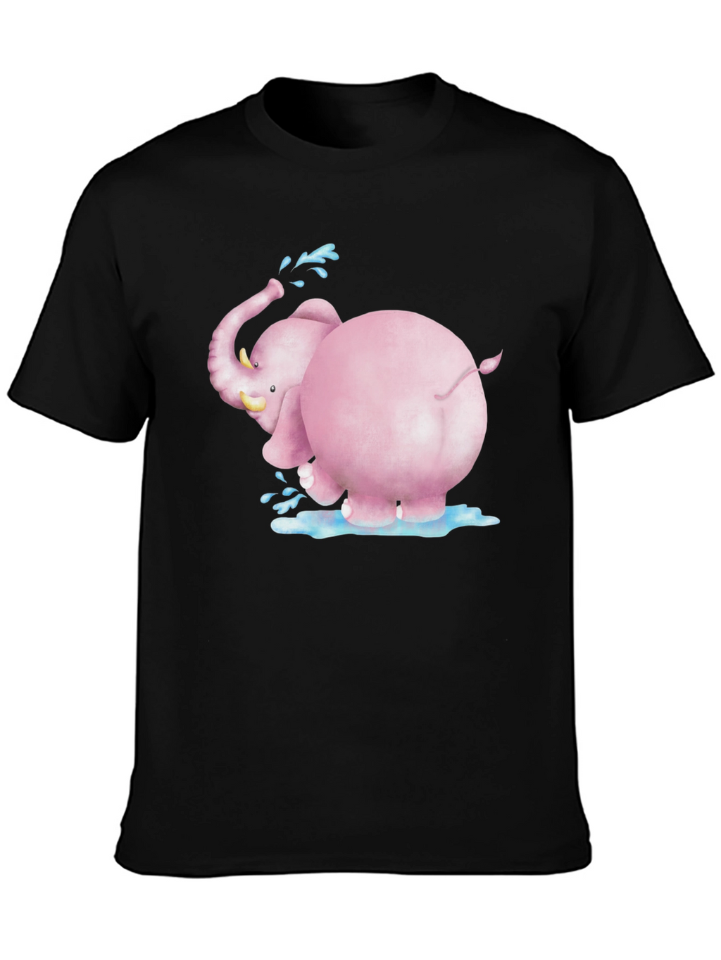 Pink Elephant Graphic Tee - Fun & Unique Design