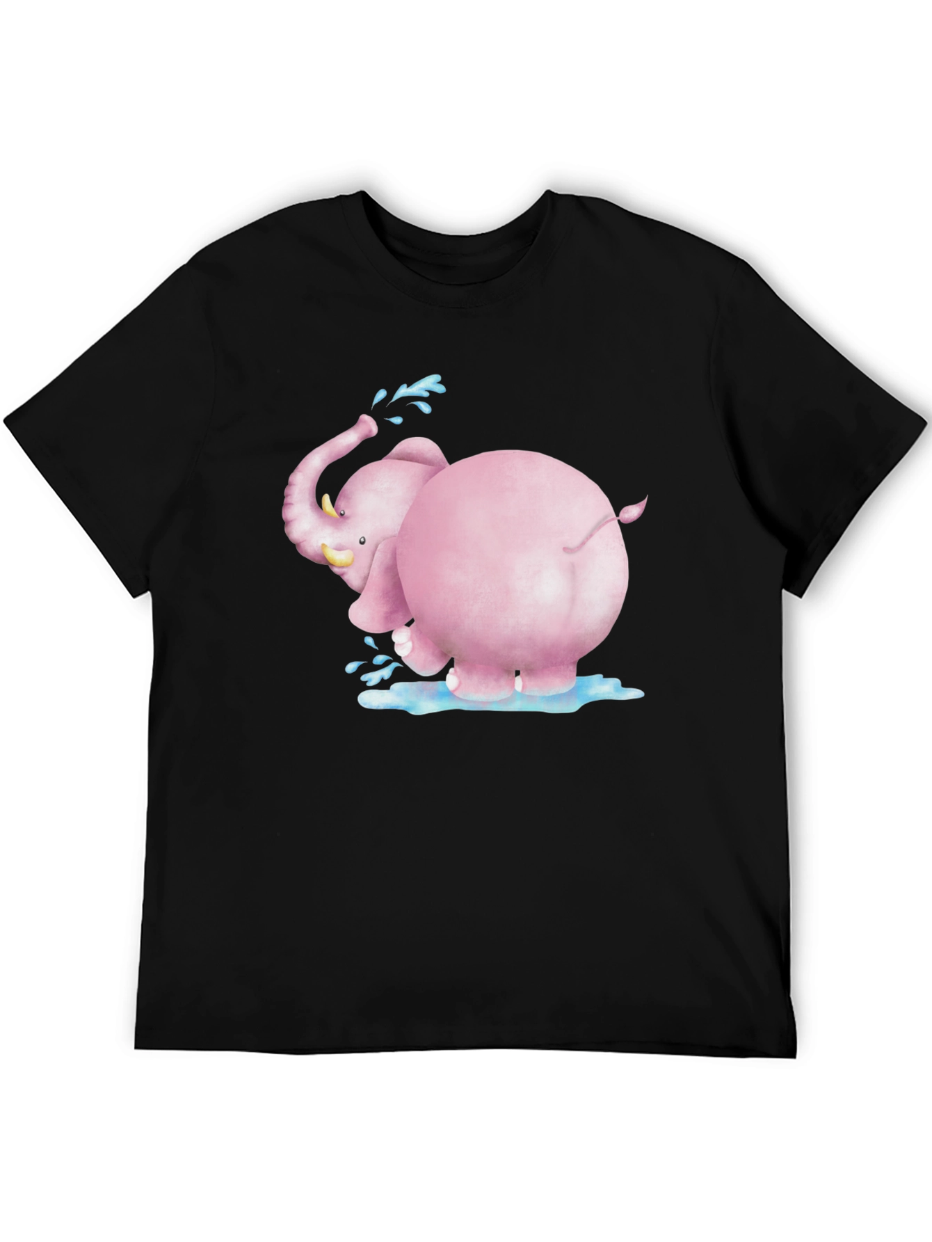 Pink Elephant Graphic Tee - Fun & Unique Design
