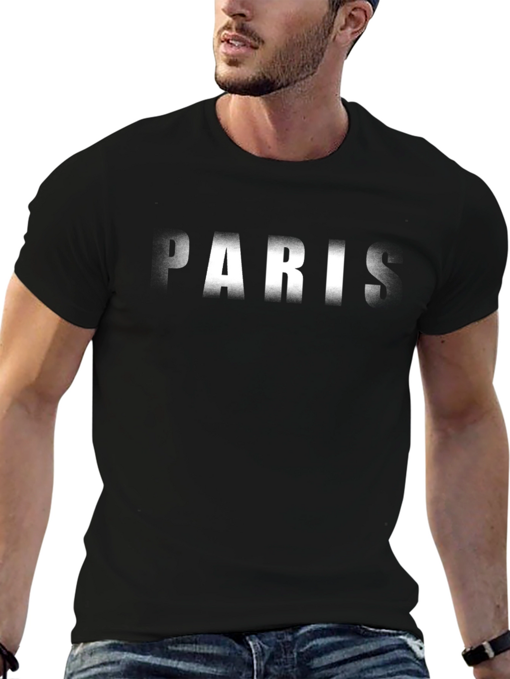 Paris Graphic Tee - Black Short Sleeve