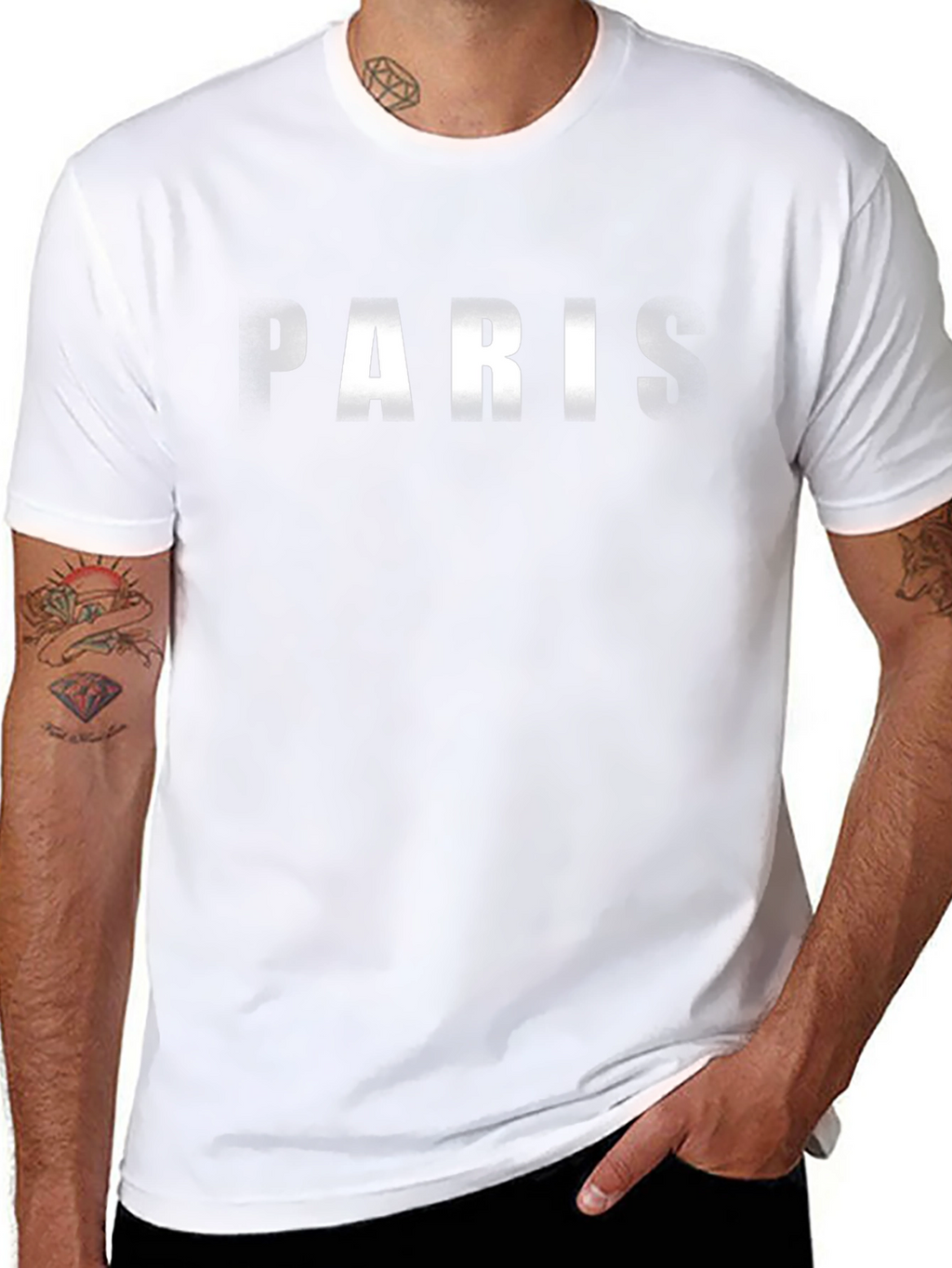 Paris Graphic Tee - Black Short Sleeve