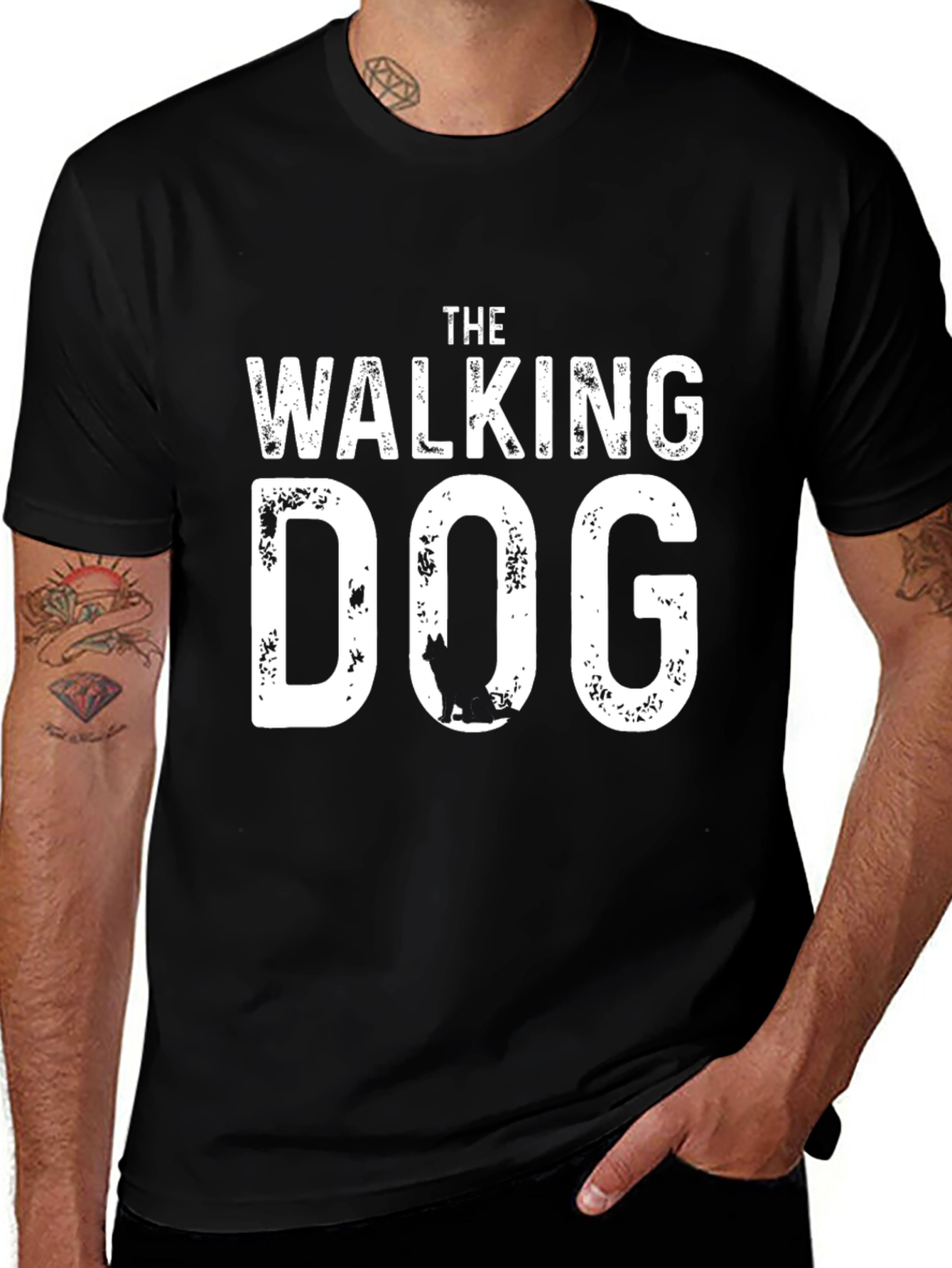 The Walking Dog T-Shirt - Funny Dog Lover Tee