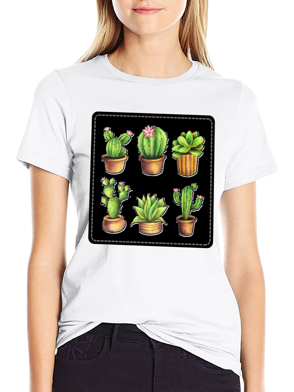 Cactus Plant T-Shirt - Unique Design