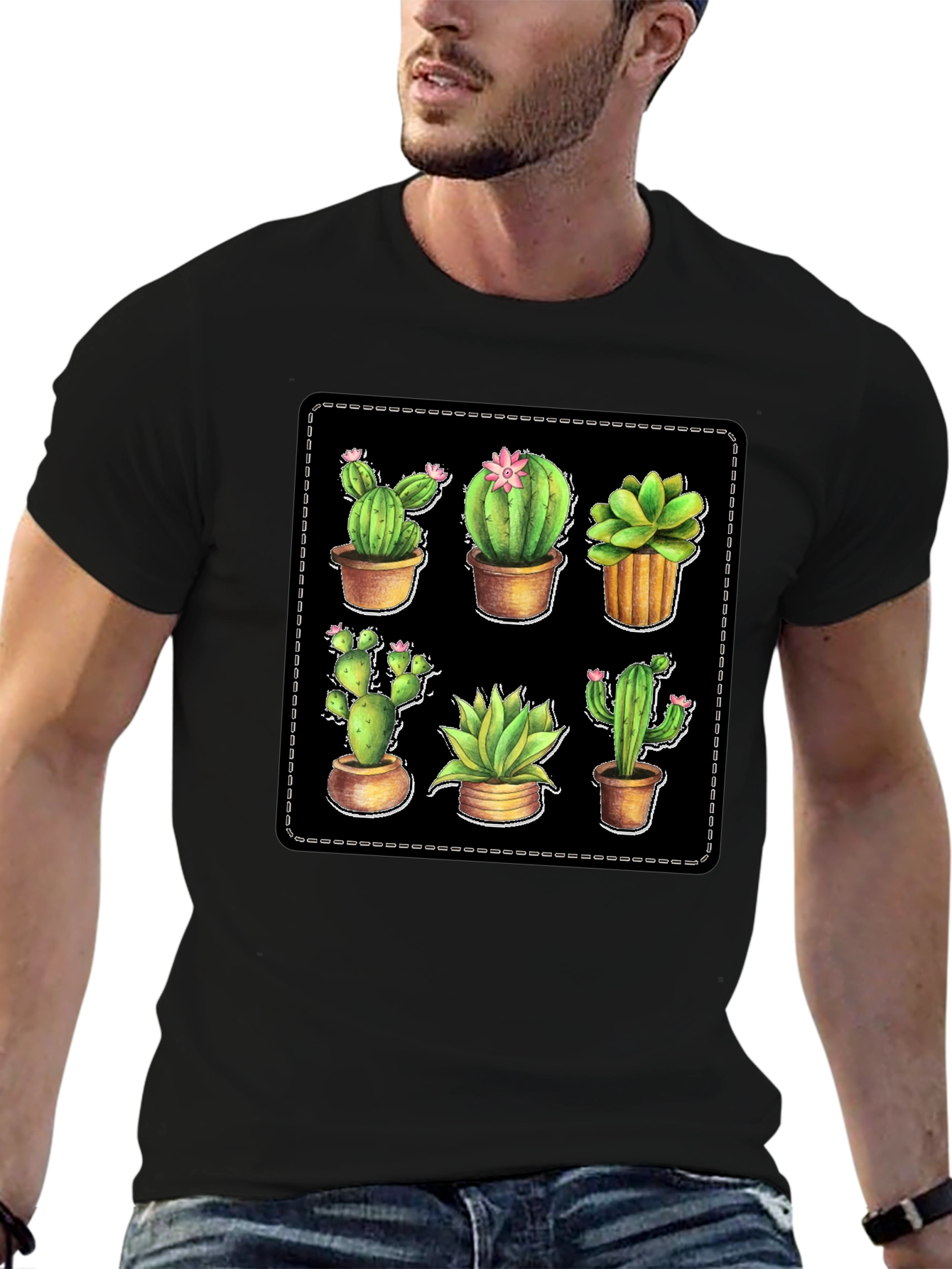 Cactus Plant T-Shirt - Unique Design