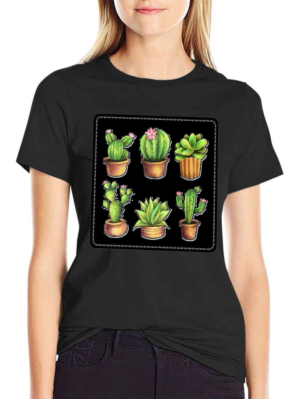 Cactus Plant T-Shirt - Unique Design