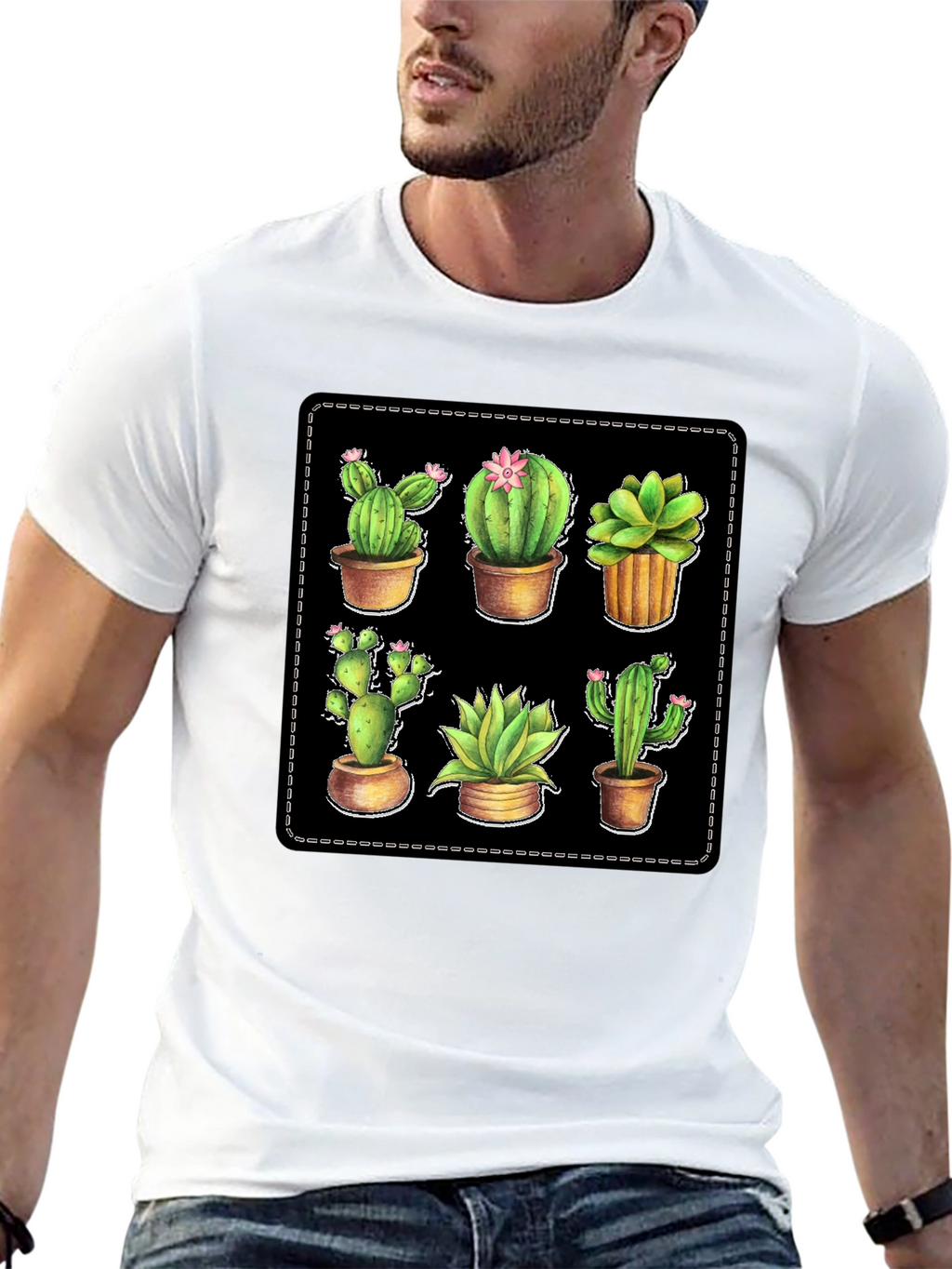 Cactus Plant T-Shirt - Unique Design