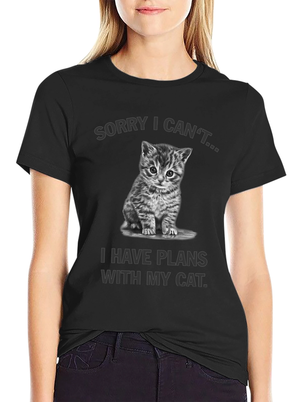 Sorry I Cant Cat Plans Graphic Tee