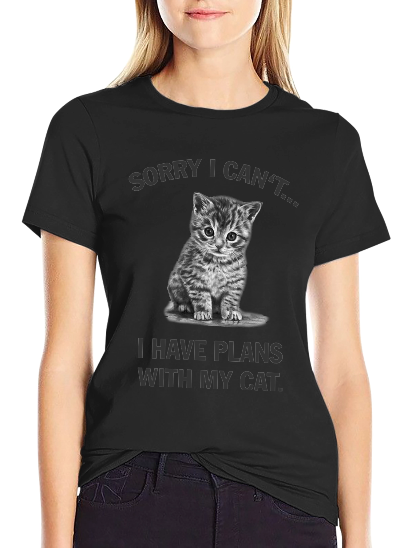 Sorry I Cant Cat Plans Graphic Tee