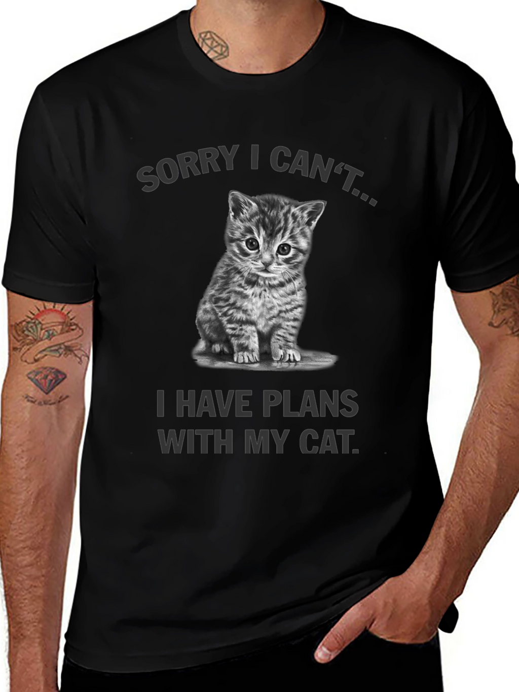 Sorry I Cant Cat Plans Graphic Tee