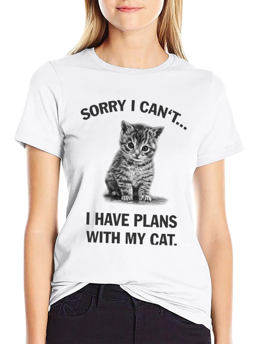 Sorry I Cant Cat Plans Graphic Tee