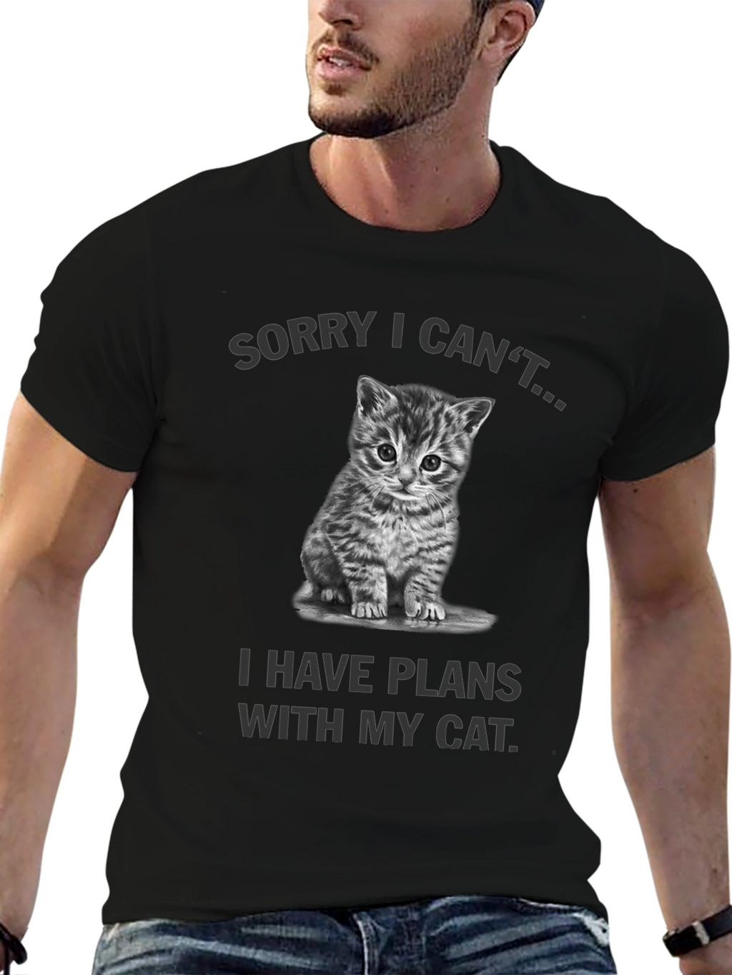 Sorry I Cant Cat Plans Graphic Tee