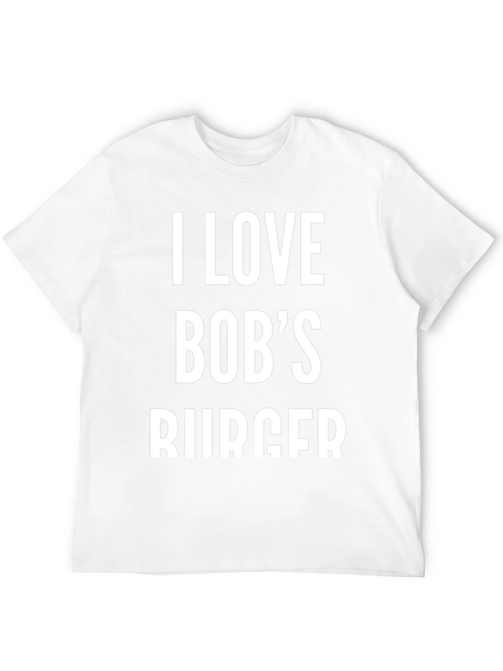 I Love Bobs Burger T-Shirt - Black Cotton Blend