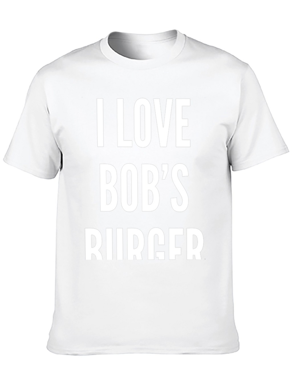 I Love Bobs Burger T-Shirt - Black Cotton Blend