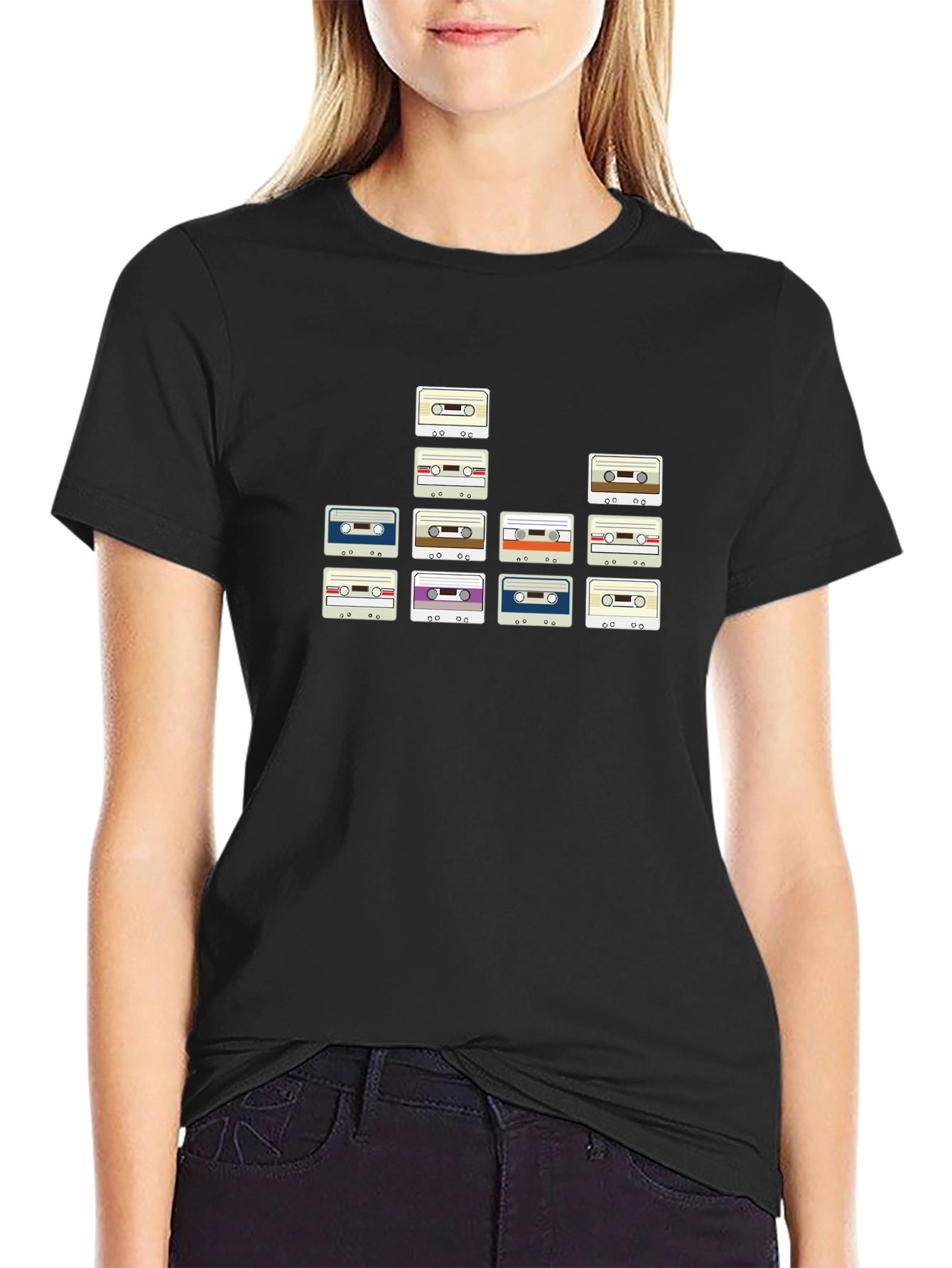 Retro Cassette Tape Graphic Tee - Vintage Music Lover Shirt
