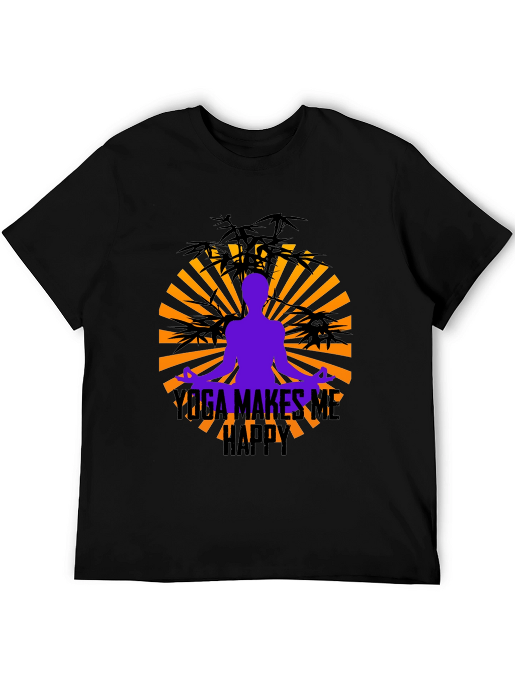 Yoga Makes Me Happy Graphic Tee
