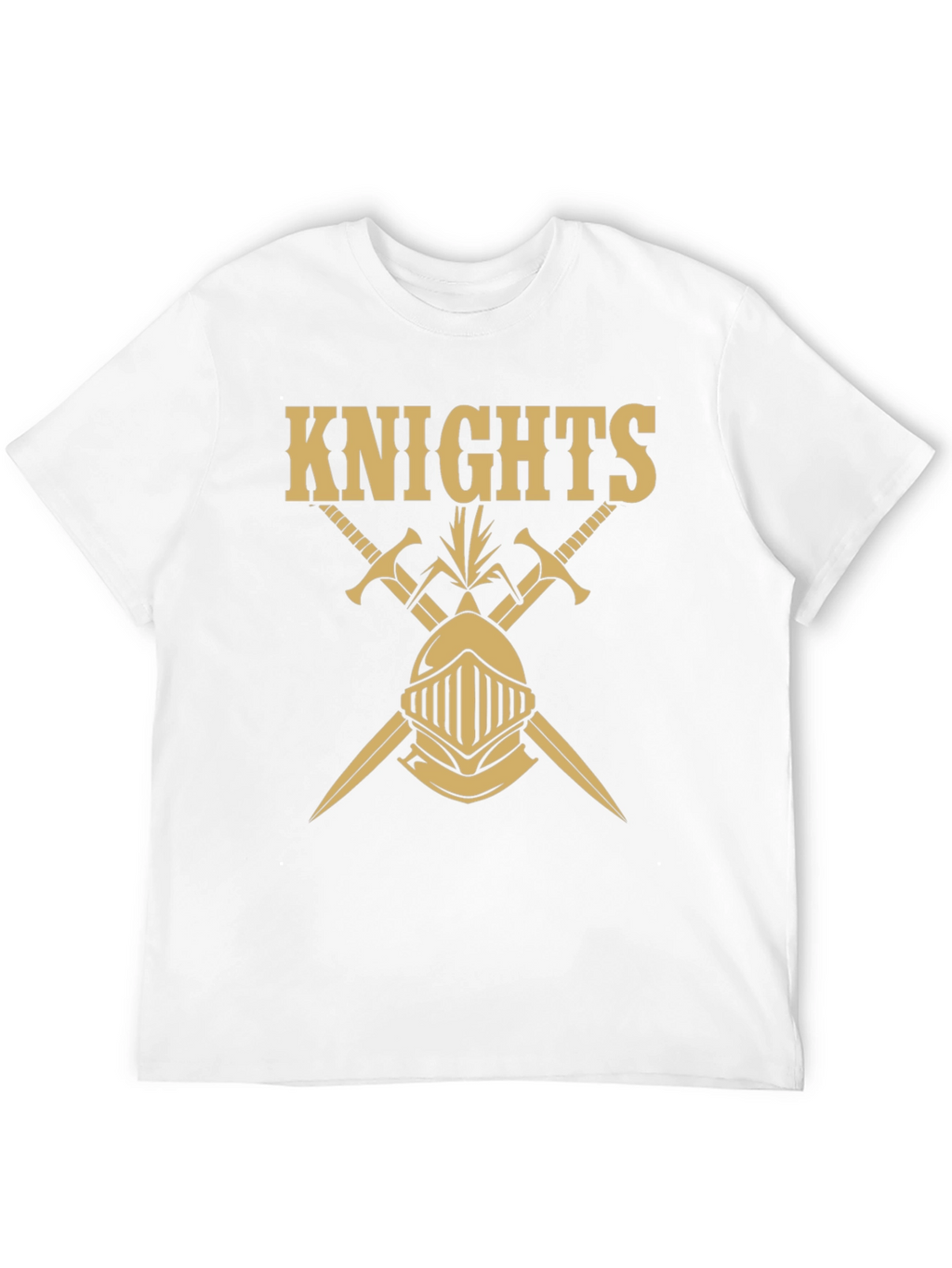 Knights Graphic Tee - Black Cotton T-Shirt