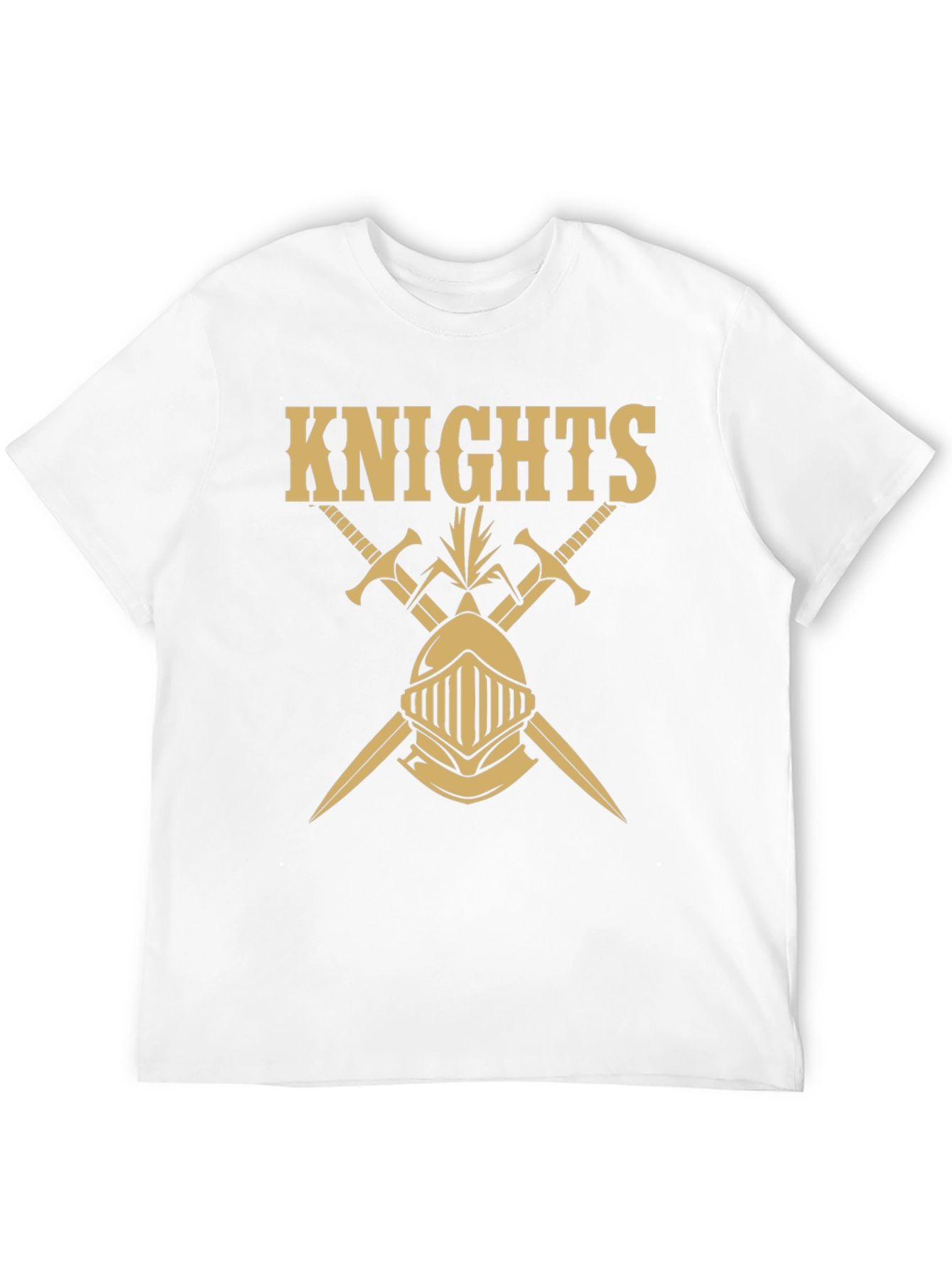 Knights Graphic Tee - Black Cotton T-Shirt