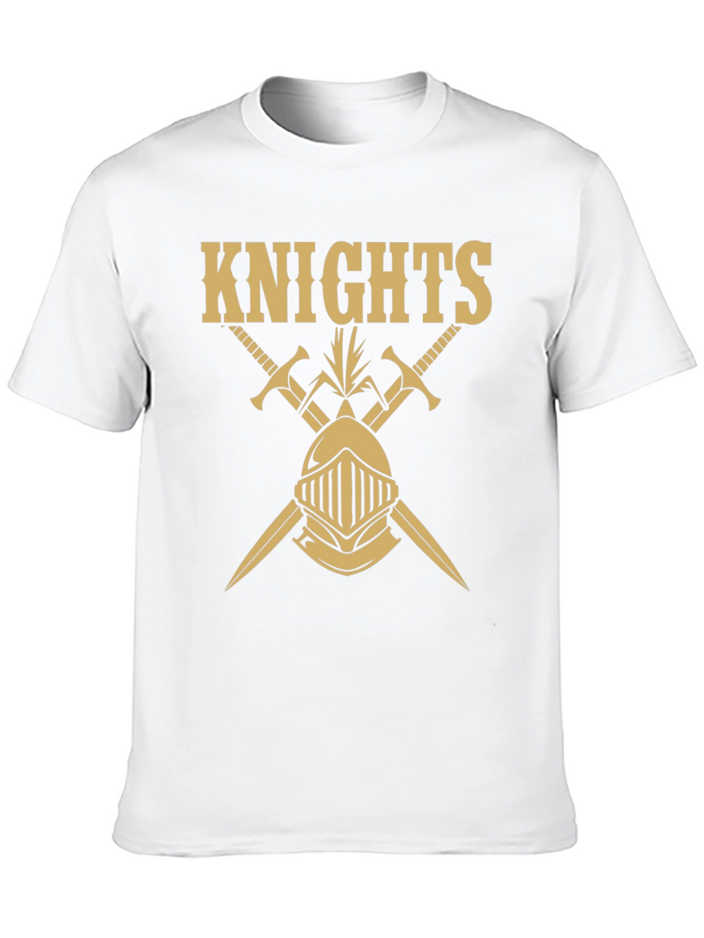 Knights Graphic Tee - Black Cotton T-Shirt