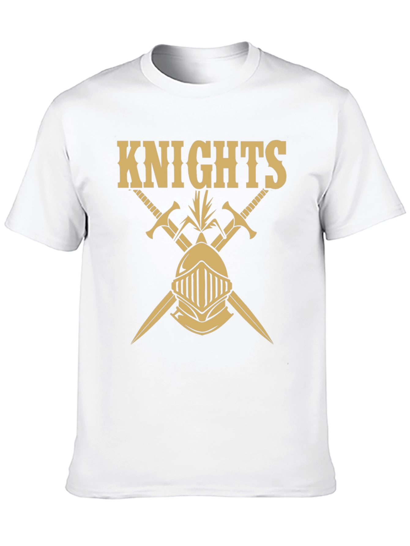 Knights Graphic Tee - Black Cotton T-Shirt