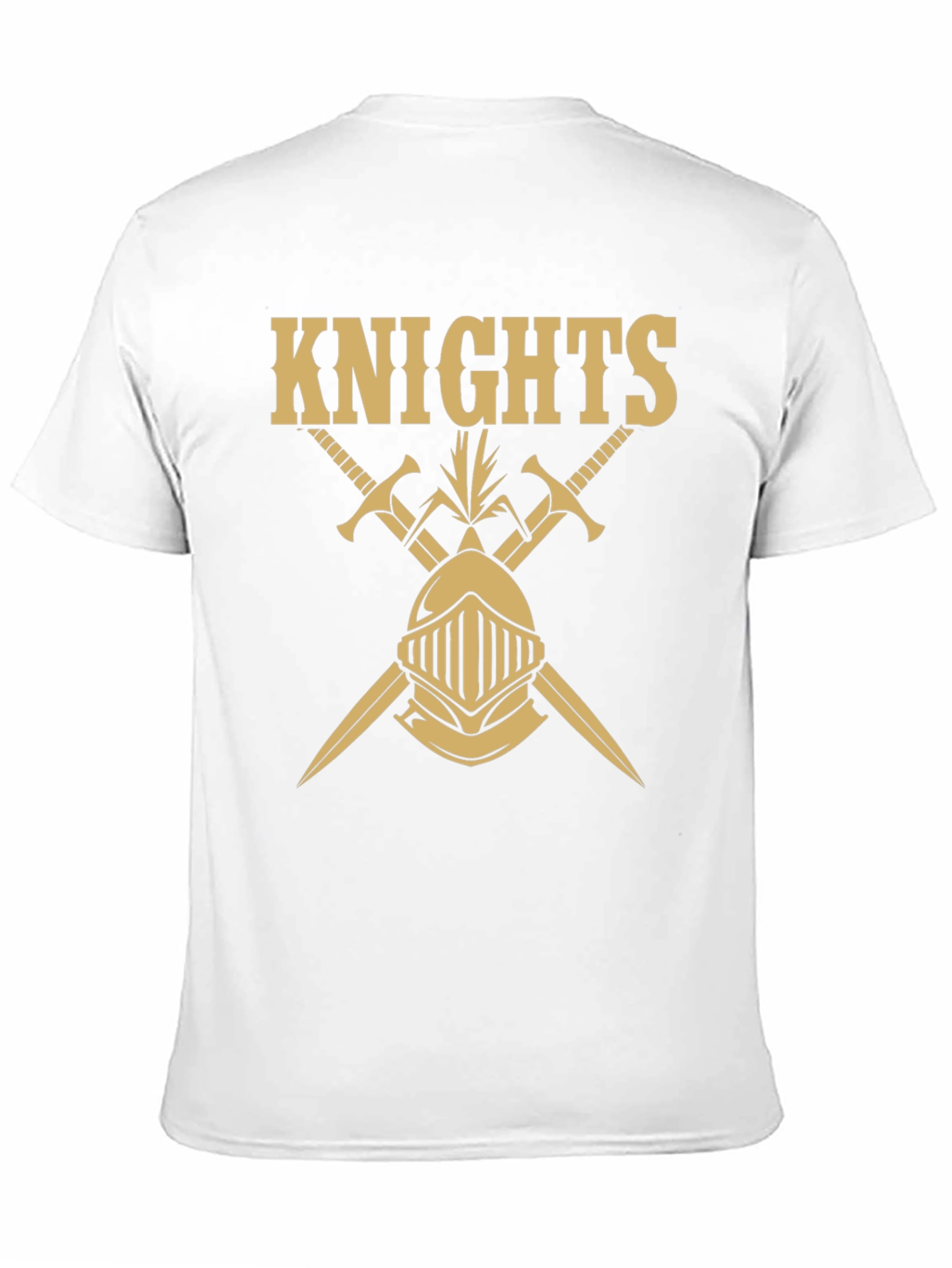 Knights Graphic Tee - Black Cotton T-Shirt