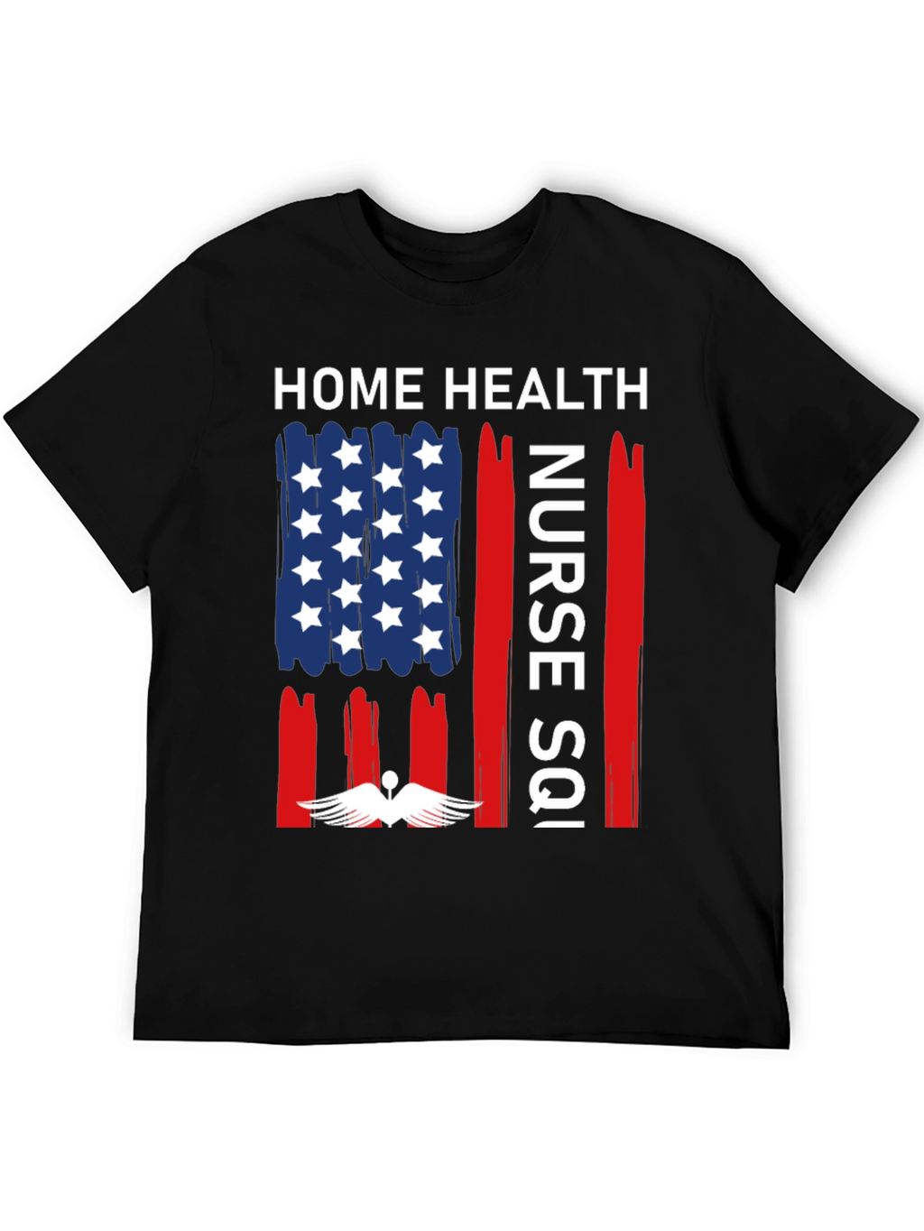 Home Health Nurse T-Shirt - Patriotic Design