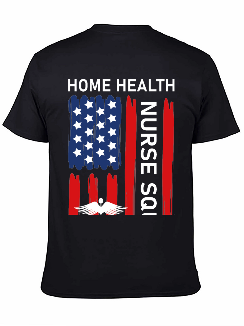 Home Health Nurse T-Shirt - Patriotic Design