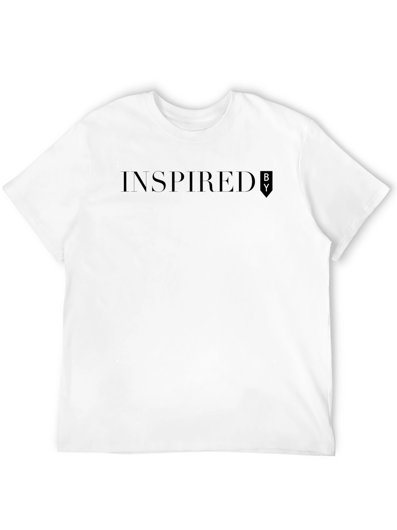 Inspired By Mens Black Graphic T-Shirt