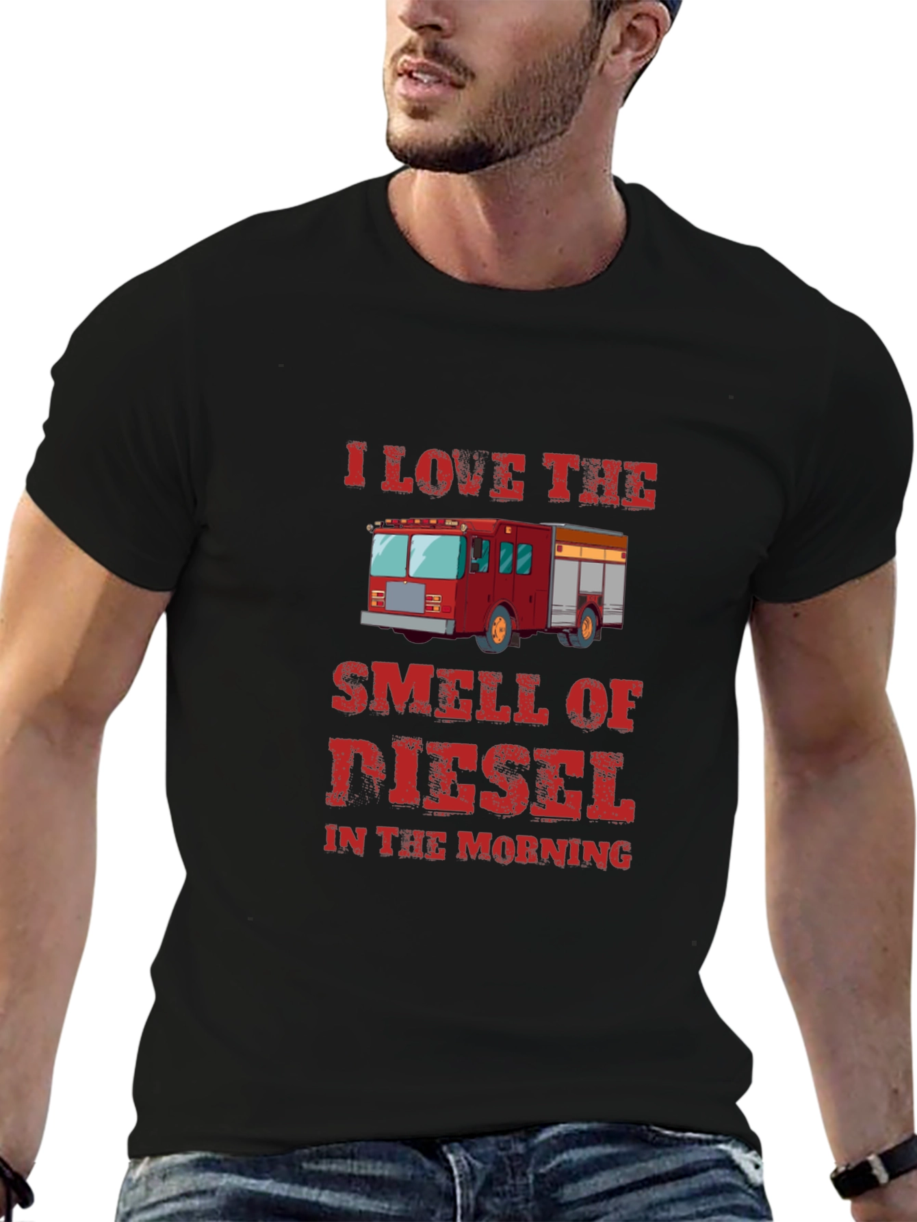 Diesel Smell Firetruck Graphic Tee
