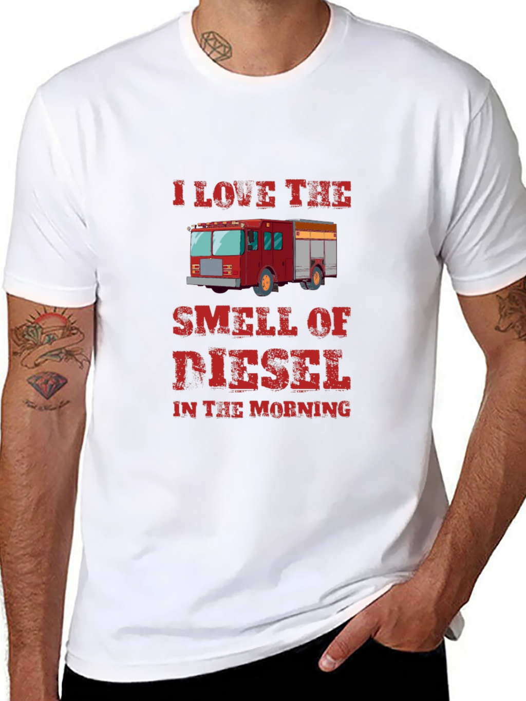 Diesel Smell Firetruck Graphic Tee