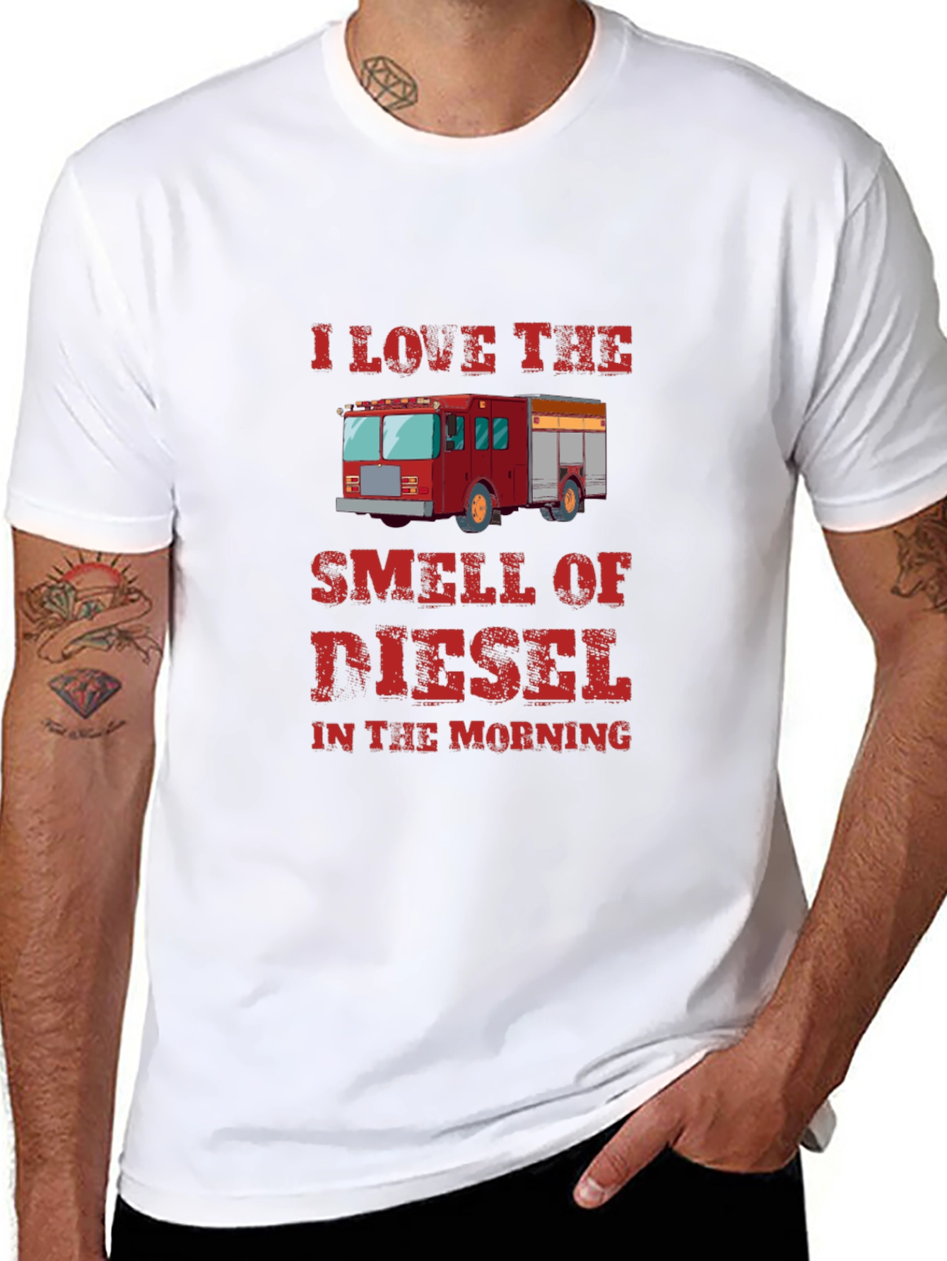 Diesel Smell Firetruck Graphic Tee