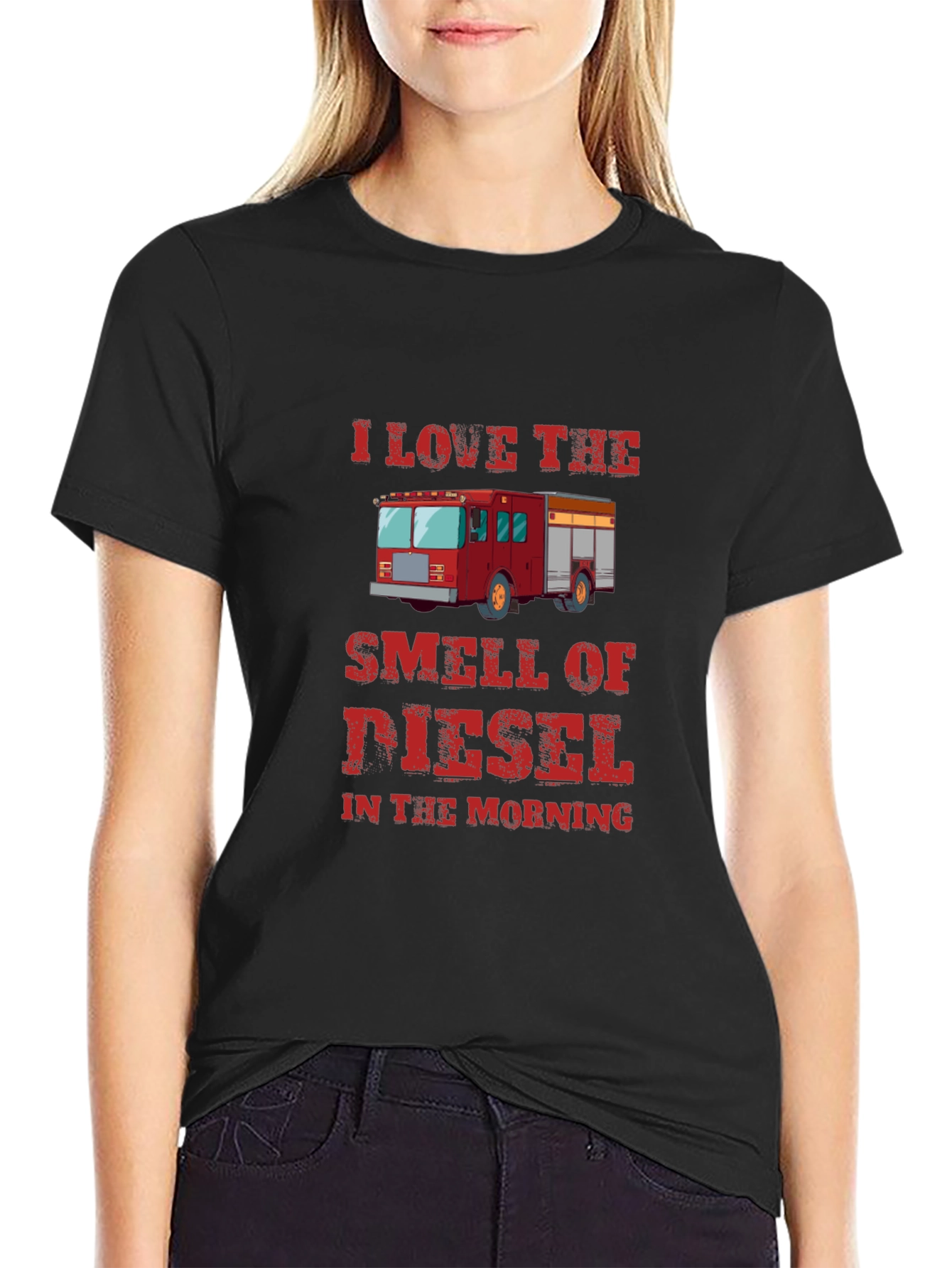 Diesel Smell Firetruck Graphic Tee