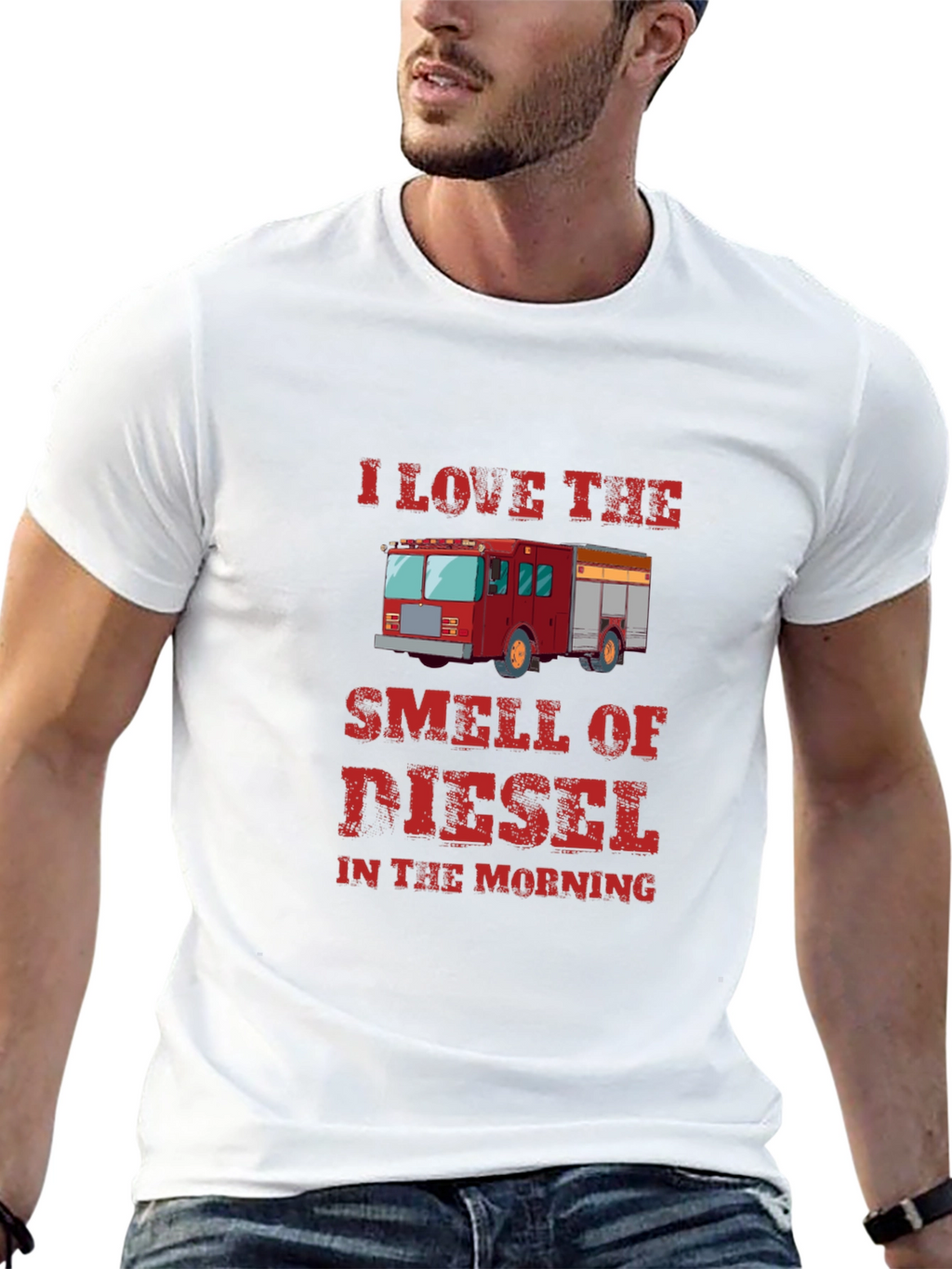 Diesel Smell Firetruck Graphic Tee