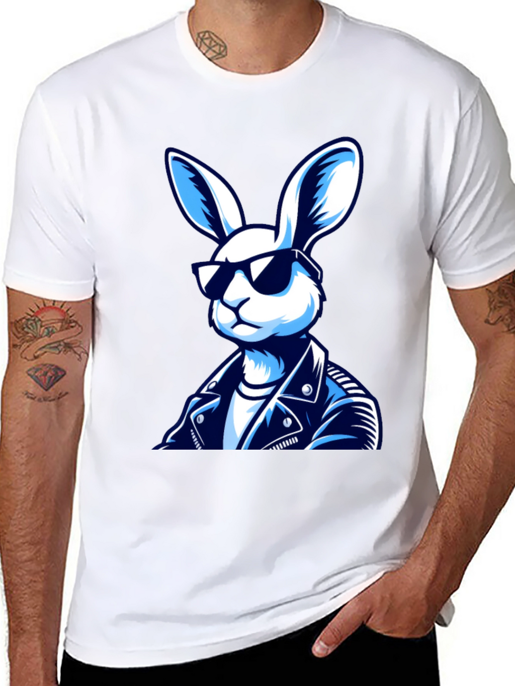 Cool Rabbit T-Shirt - Black