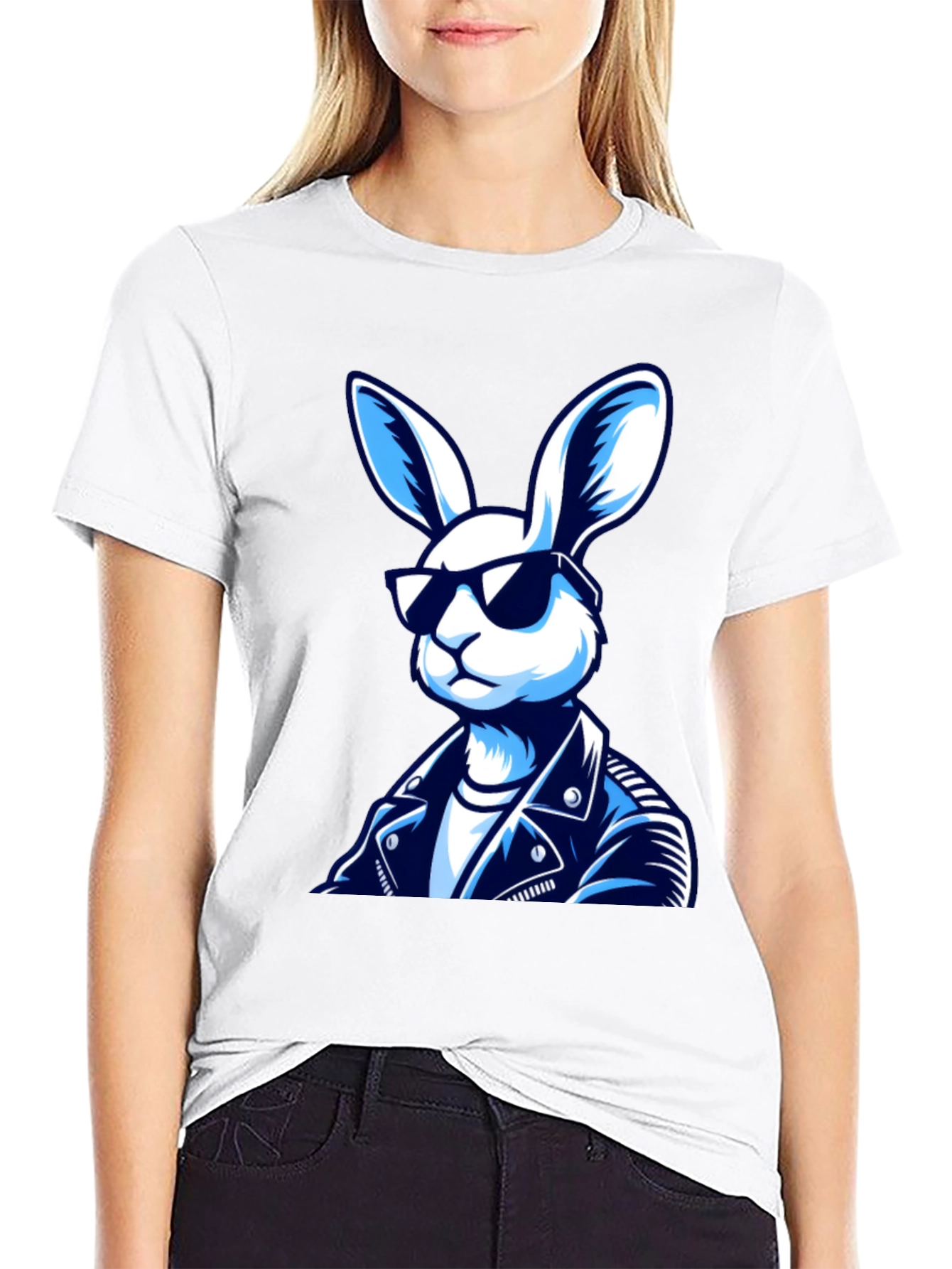Cool Rabbit T-Shirt - Black