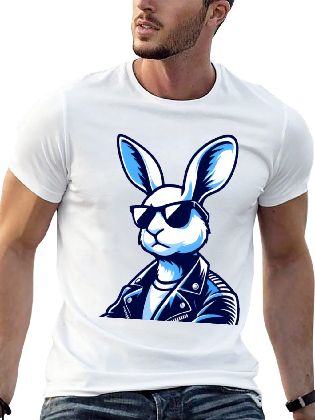 Cool Rabbit T-Shirt - Black