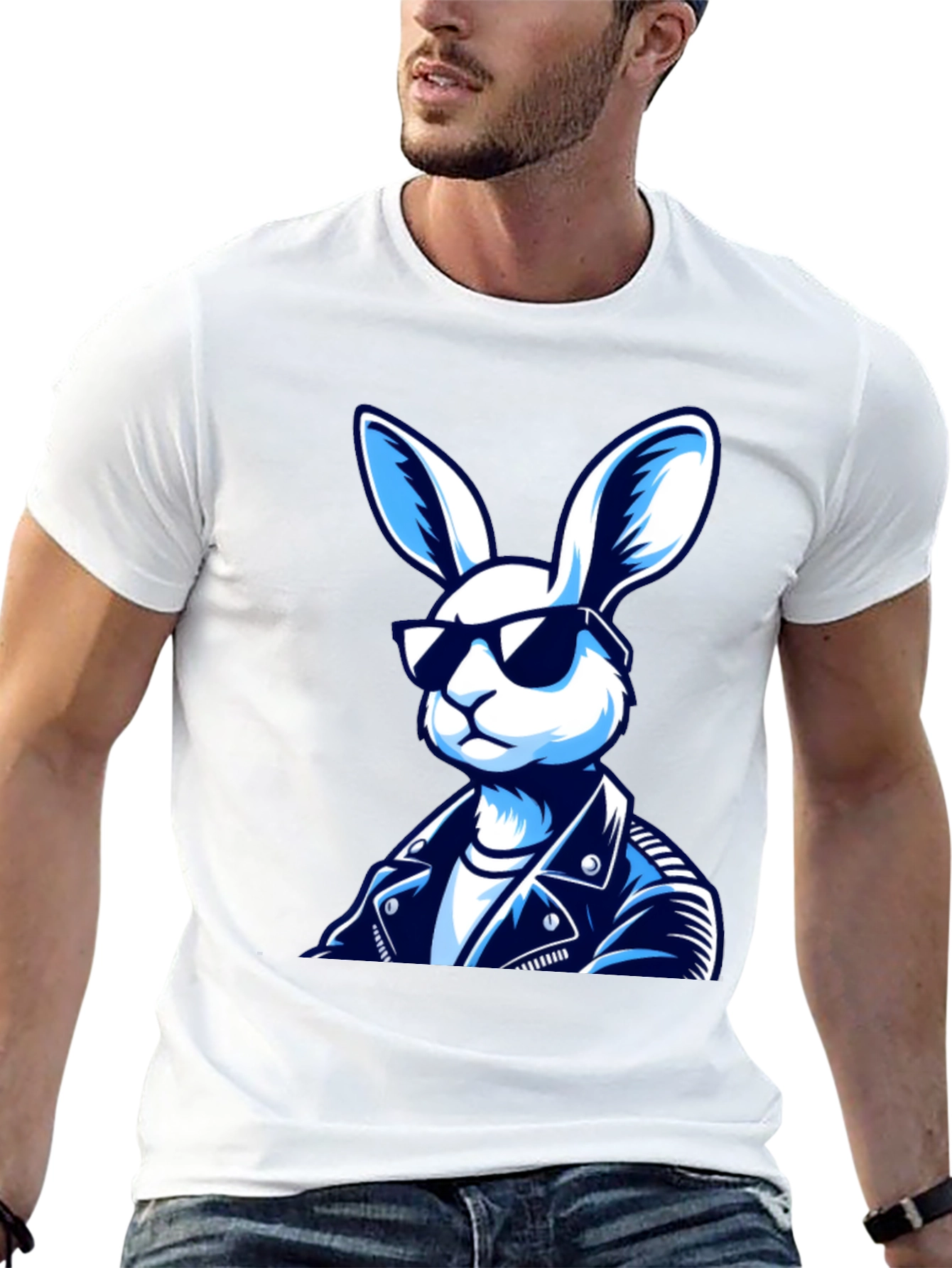 Cool Rabbit T-Shirt - Black