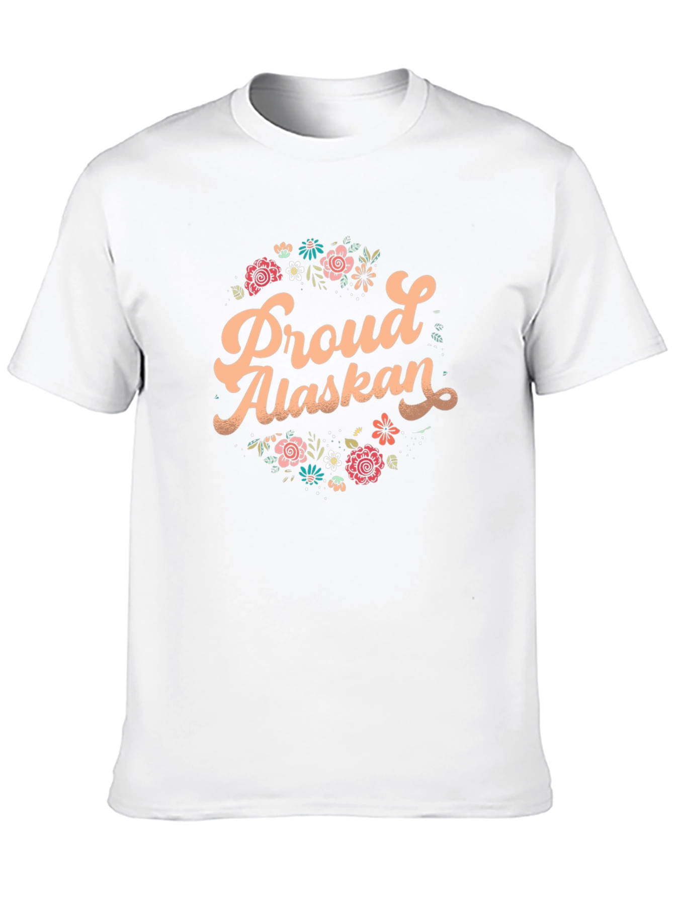 Proud Alaskan Floral T-Shirt