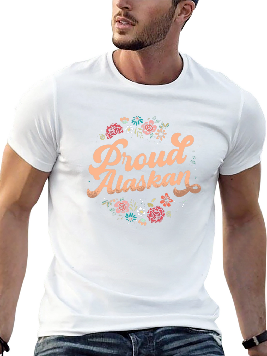 Proud Alaskan Floral T-Shirt