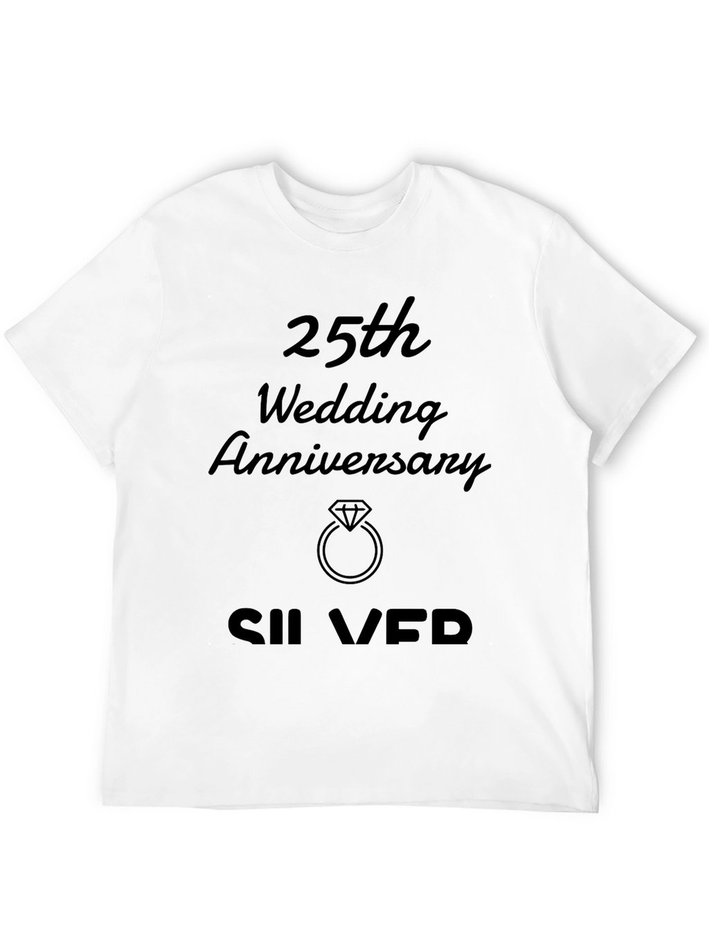 25th Wedding Anniversary Silver T-Shirt