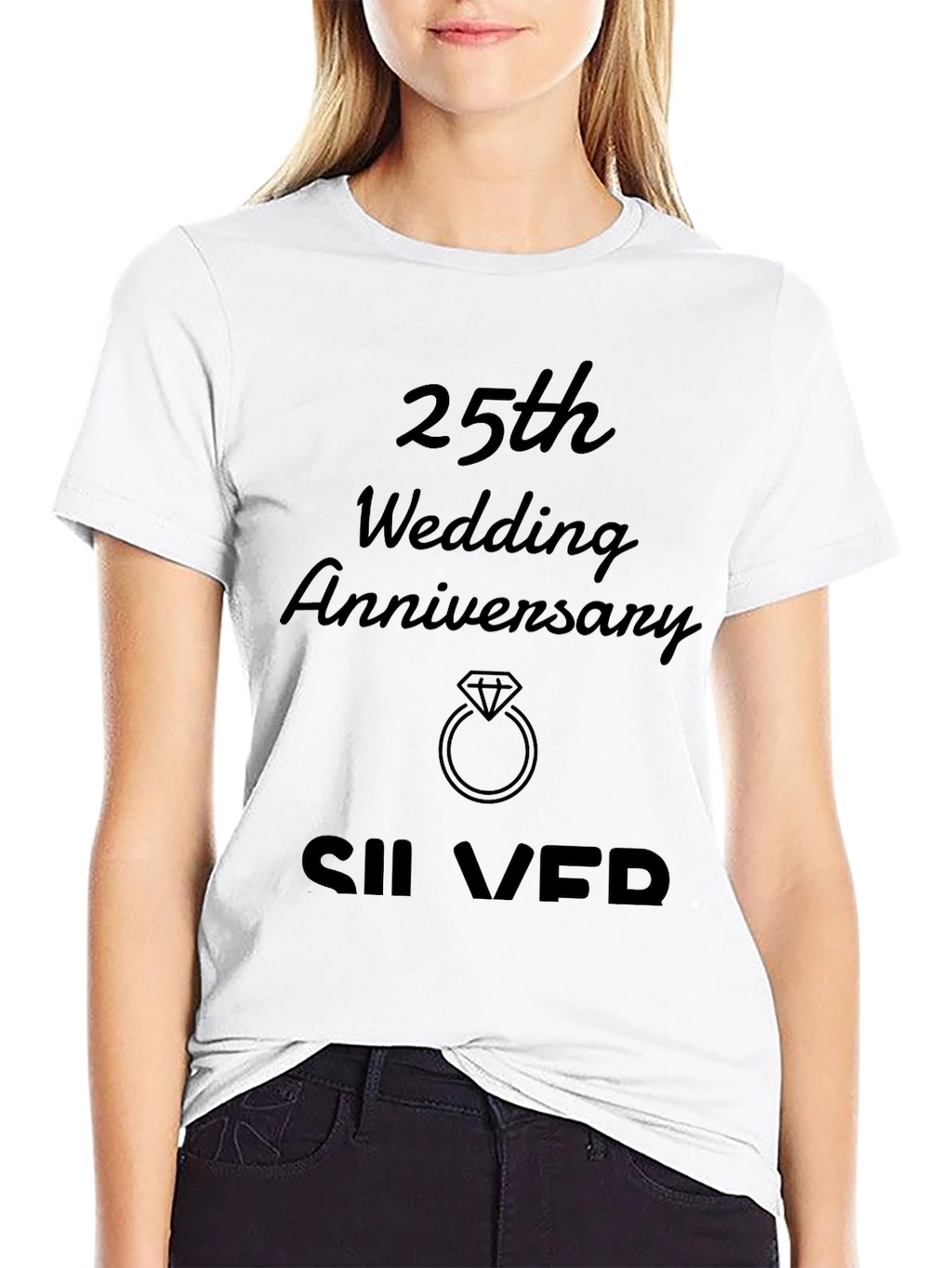 25th Wedding Anniversary Silver T-Shirt