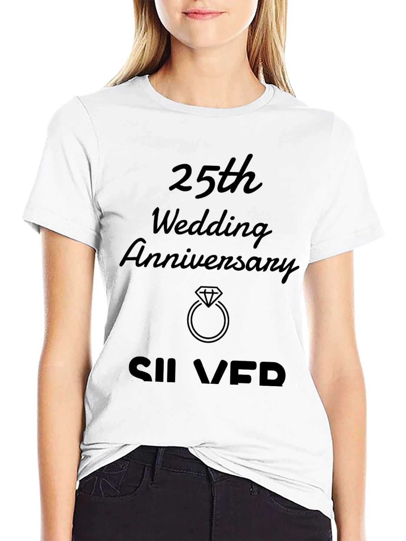 25th Wedding Anniversary Silver T-Shirt