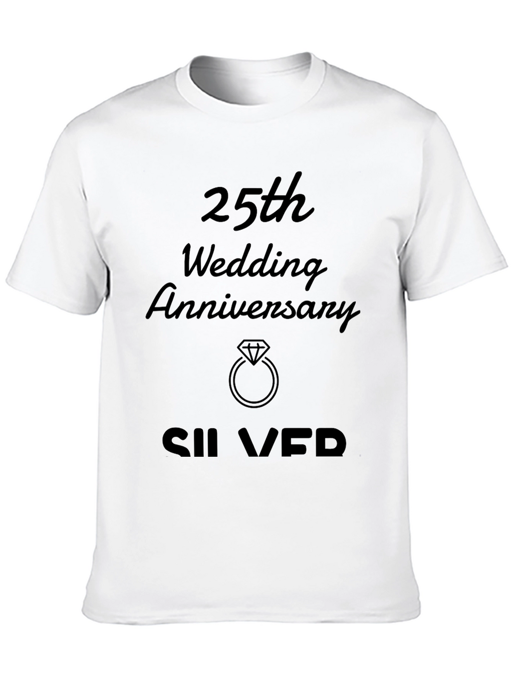 25th Wedding Anniversary Silver T-Shirt