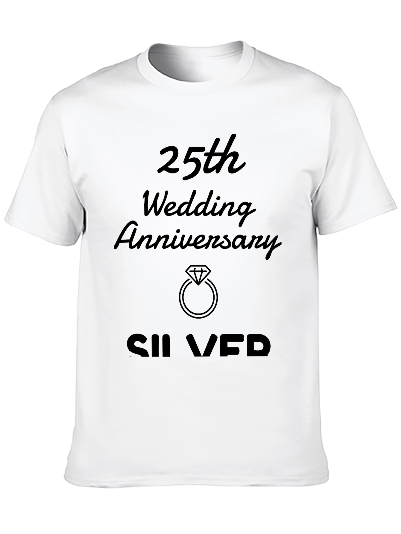 25th Wedding Anniversary Silver T-Shirt